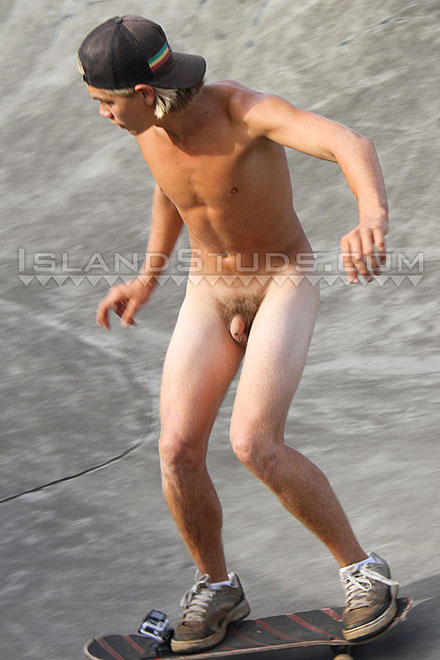 Uncut Nudist Skater Boy Image