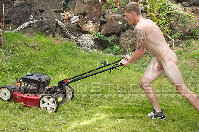 Jerking his Big Fat Muscle in the Jungle! Image