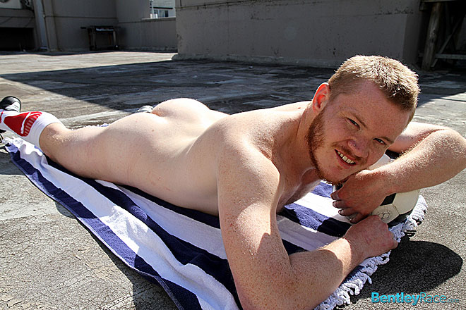 Aussie Red-Head, Beau, naked on the rooftop Image