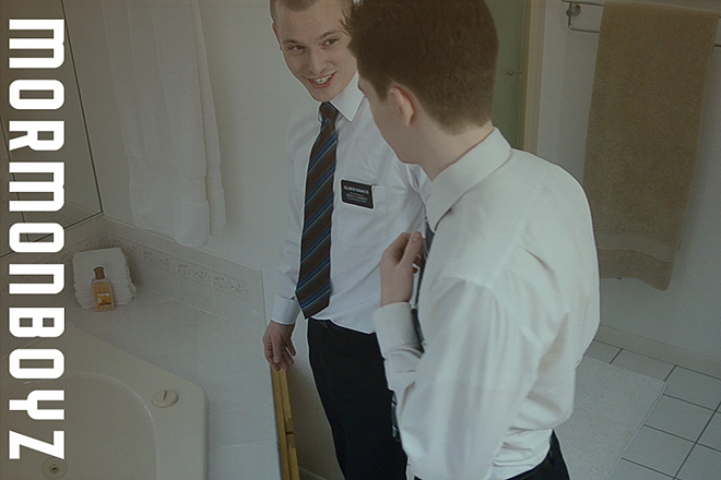 Mormon Boys Fooling Around Image