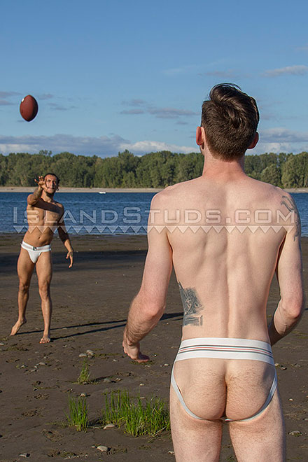 Jerkin' Best Bros in Football Nude Image