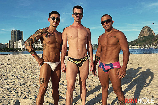 Gaycation Brazil: Beach Buddies' Threeway Image